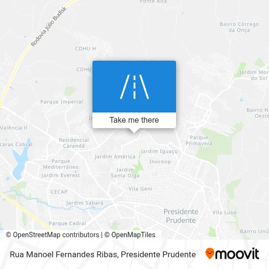 Rua Manoel Fernandes Ribas map