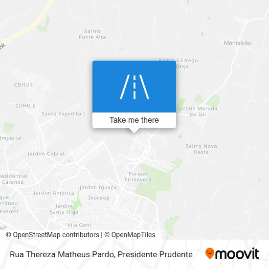 Rua Thereza Matheus Pardo map