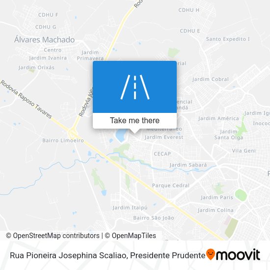 Rua Pioneira Josephina Scaliao map