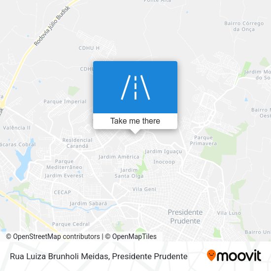 Rua Luiza Brunholi Meidas map
