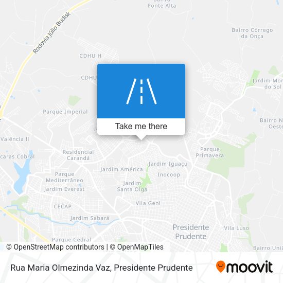 Rua Maria Olmezinda Vaz map