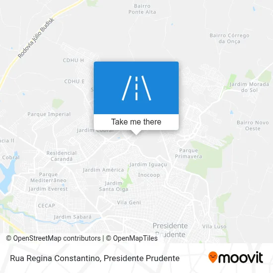 Rua Regina Constantino map
