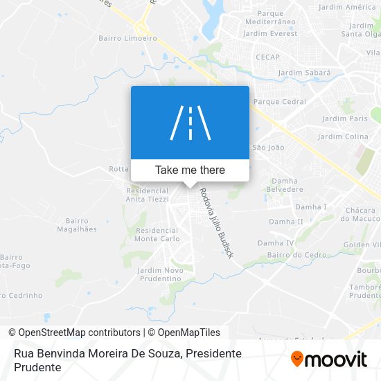 Rua Benvinda Moreira De Souza map