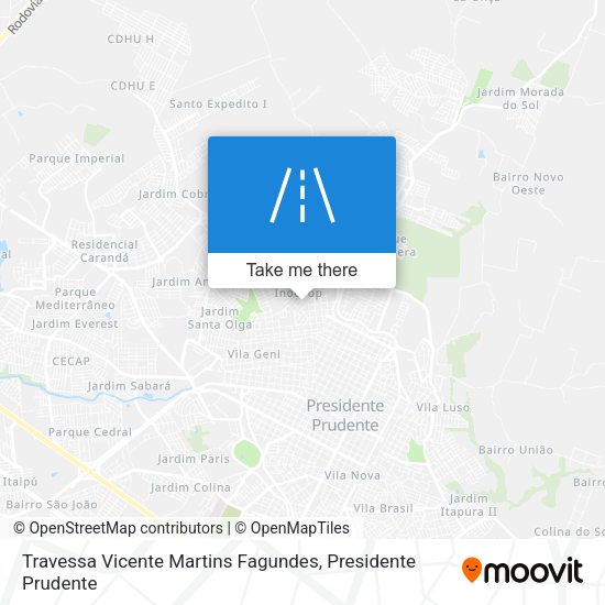 Travessa Vicente Martins Fagundes map