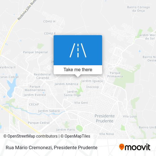 Rua Mário Cremonezi map