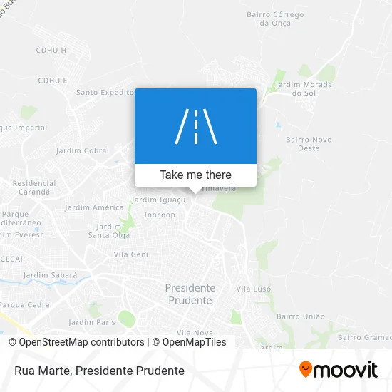 Rua Marte map