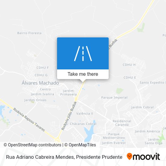 Rua Adriano Cabreira Mendes map