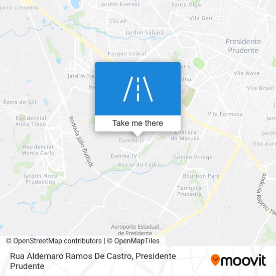 Rua Aldemaro Ramos De Castro map