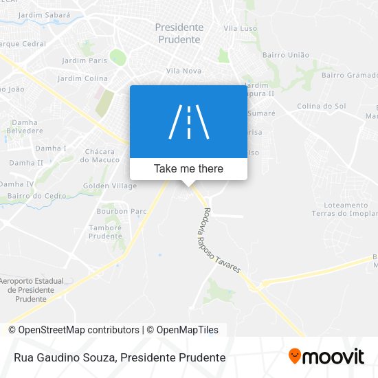 Rua Gaudino Souza map