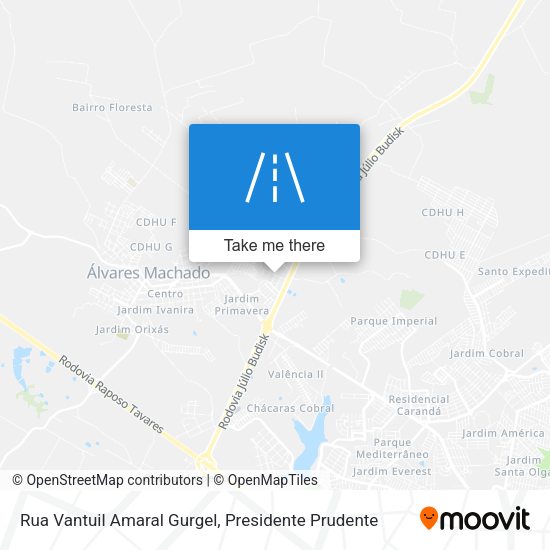 Rua Vantuil Amaral Gurgel map