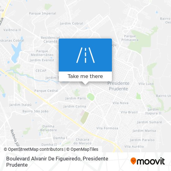 Mapa Boulevard Alvanir De Figueiredo