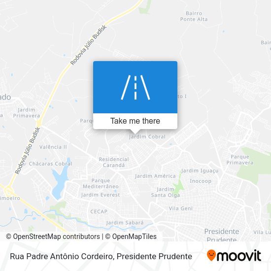 Rua Padre Antônio Cordeiro map