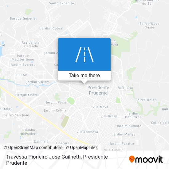 Travessa Pioneiro José Guilhetti map