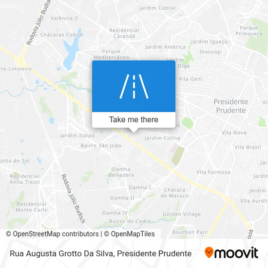 Rua Augusta Grotto Da Silva map