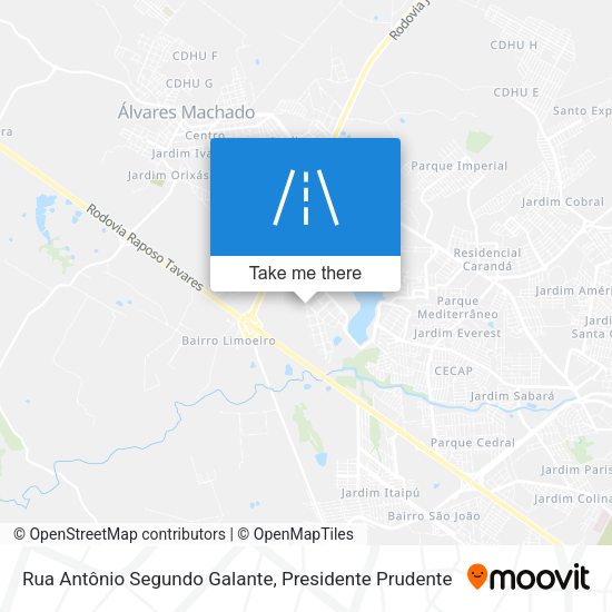 Rua Antônio Segundo Galante map
