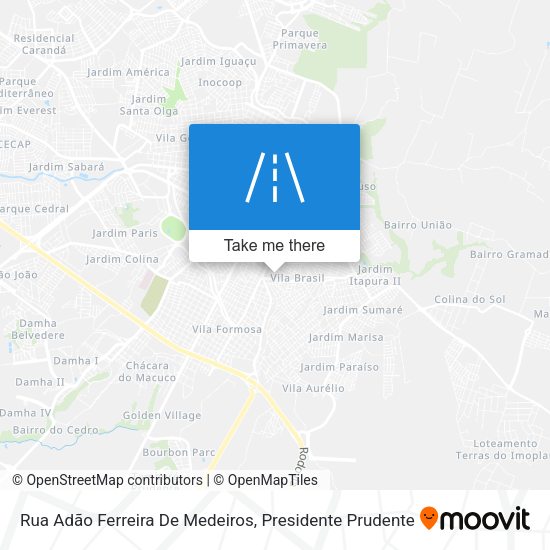 Rua Adão Ferreira De Medeiros map