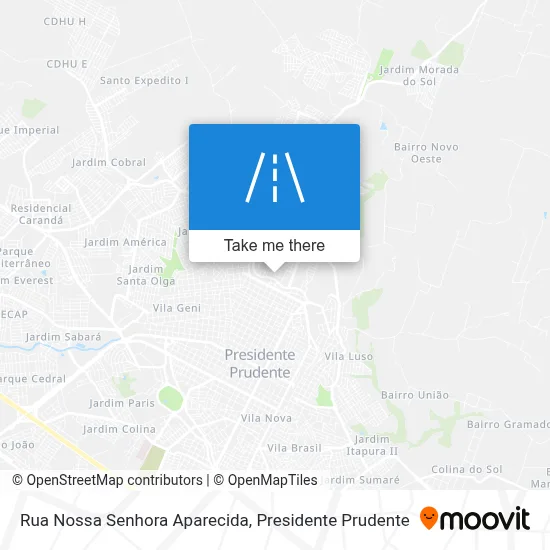 Rua Nossa Senhora Aparecida map