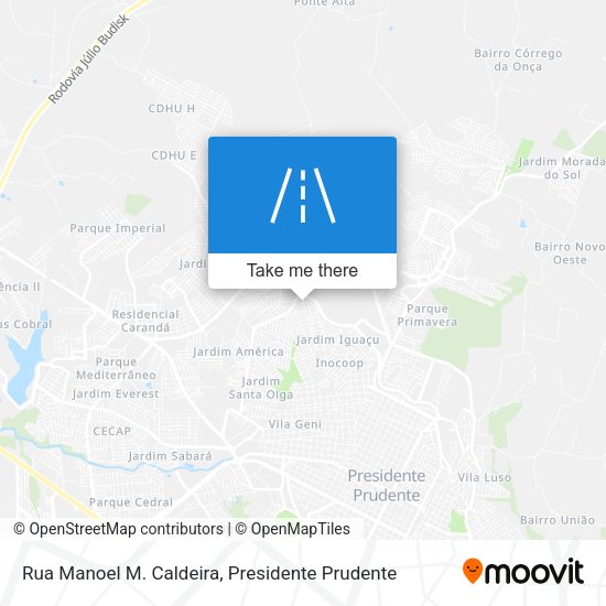 Rua Manoel M. Caldeira map