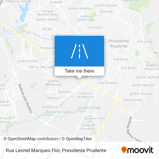 Rua Leonel Marques Flor map