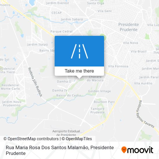 Rua Maria Rosa Dos Santos Malamão map