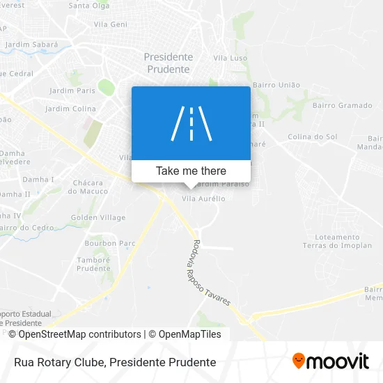 Rua Rotary Clube map