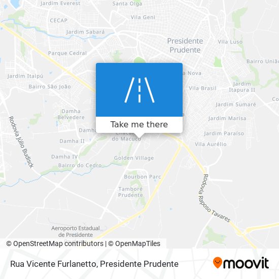 Rua Vicente Furlanetto map