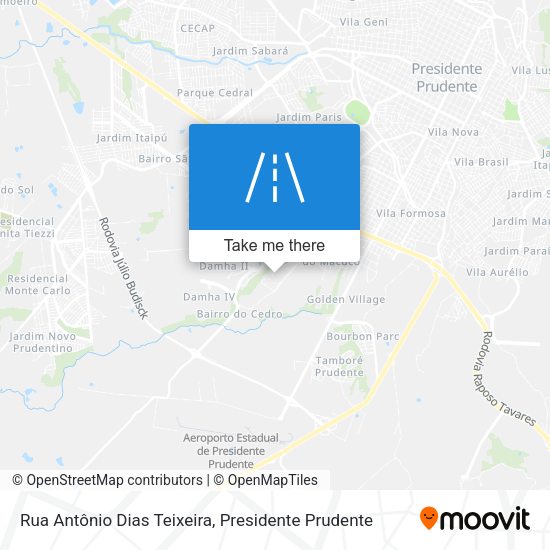 Rua Antônio Dias Teixeira map