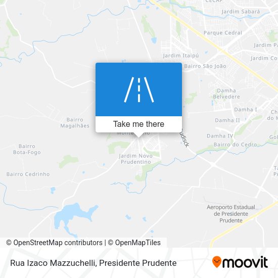 Rua Izaco Mazzuchelli map
