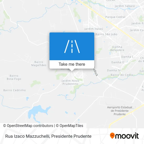 Rua Izaco Mazzuchelli map