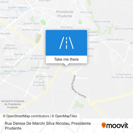 Rua Denise De Marchi Silva Nicolau map