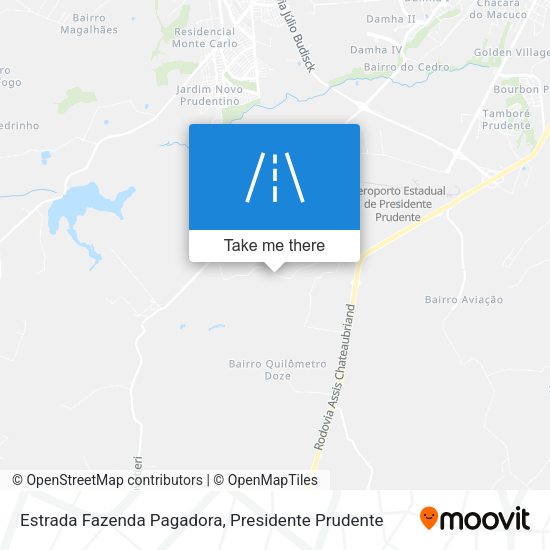 Estrada Fazenda Pagadora map