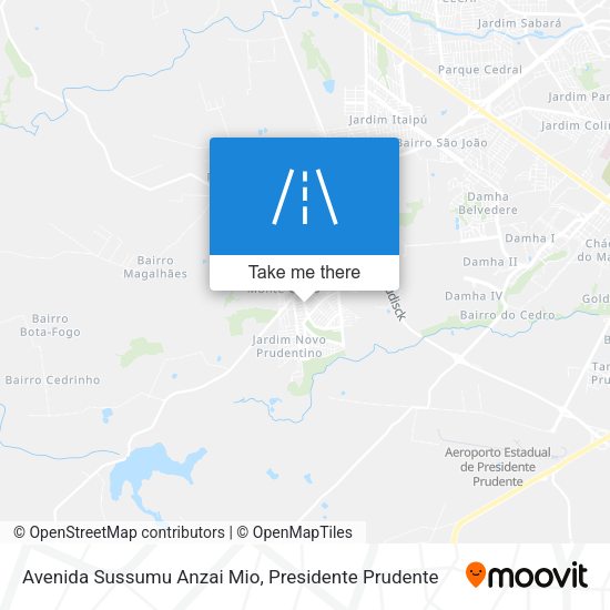 Avenida Sussumu Anzai Mio map