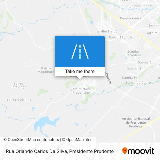 Rua Orlando Carlos Da Silva map