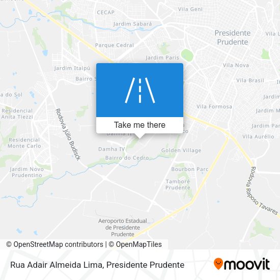 Rua Adair Almeida Lima map