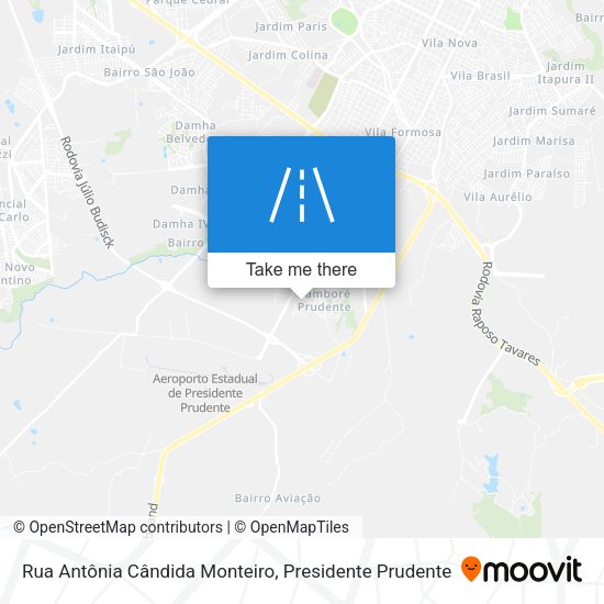 Rua Antônia Cândida Monteiro map