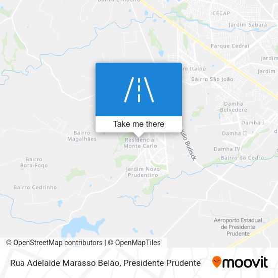 Rua Adelaide Marasso Belão map