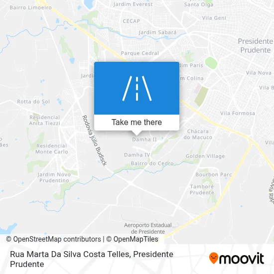 Rua Marta Da Silva Costa Telles map
