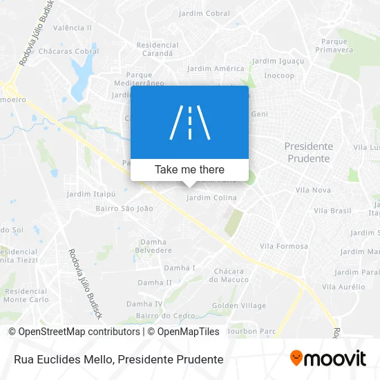 Rua Euclides Mello map