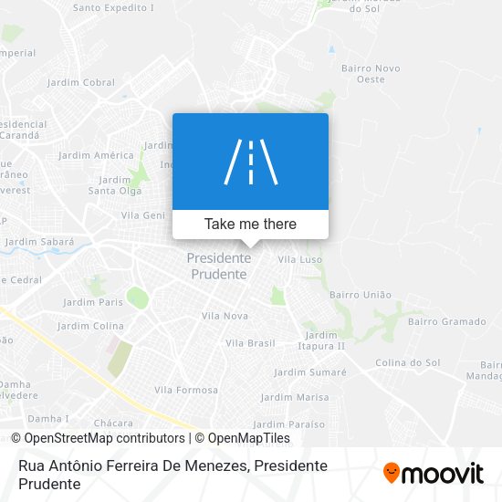 Rua Antônio Ferreira De Menezes map