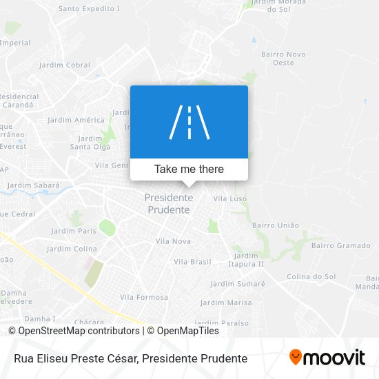 Rua Eliseu Preste César map