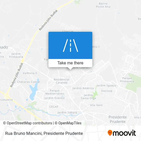 Rua Bruno Mancini map