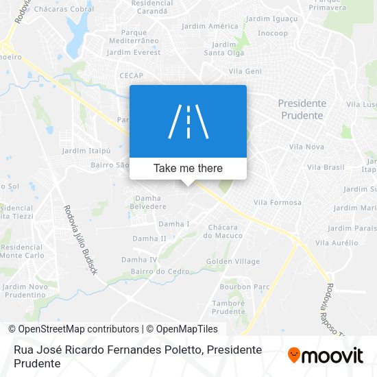 Rua José Ricardo Fernandes Poletto map