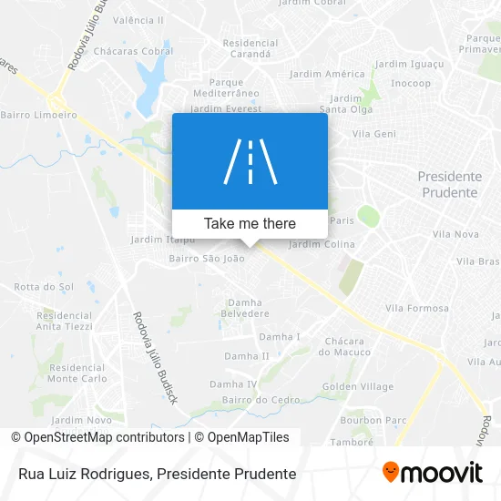 Rua Luiz Rodrigues map
