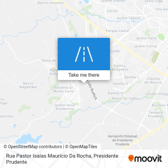 Rua Pastor Isaías Maurício Da Rocha map