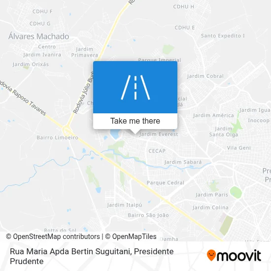 Rua Maria Apda Bertin Suguitani map