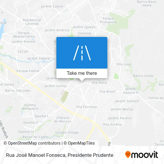 Rua José Manoel Fonseca map
