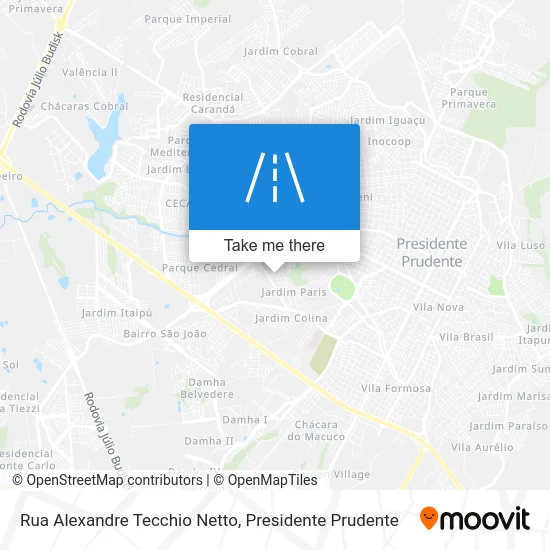 Rua Alexandre Tecchio Netto map