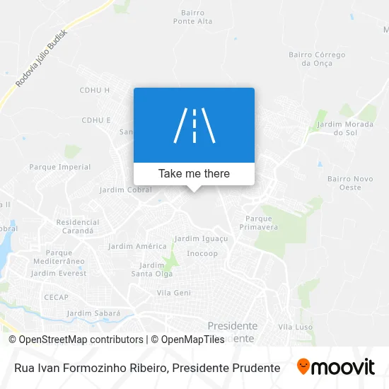 Rua Ivan Formozinho Ribeiro map