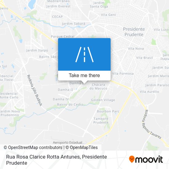 Rua Rosa Clarice Rotta Antunes map