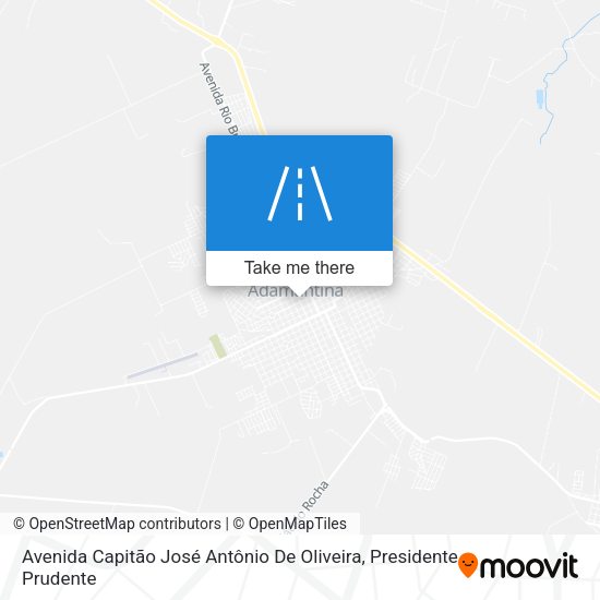 Avenida Capitão José Antônio De Oliveira map